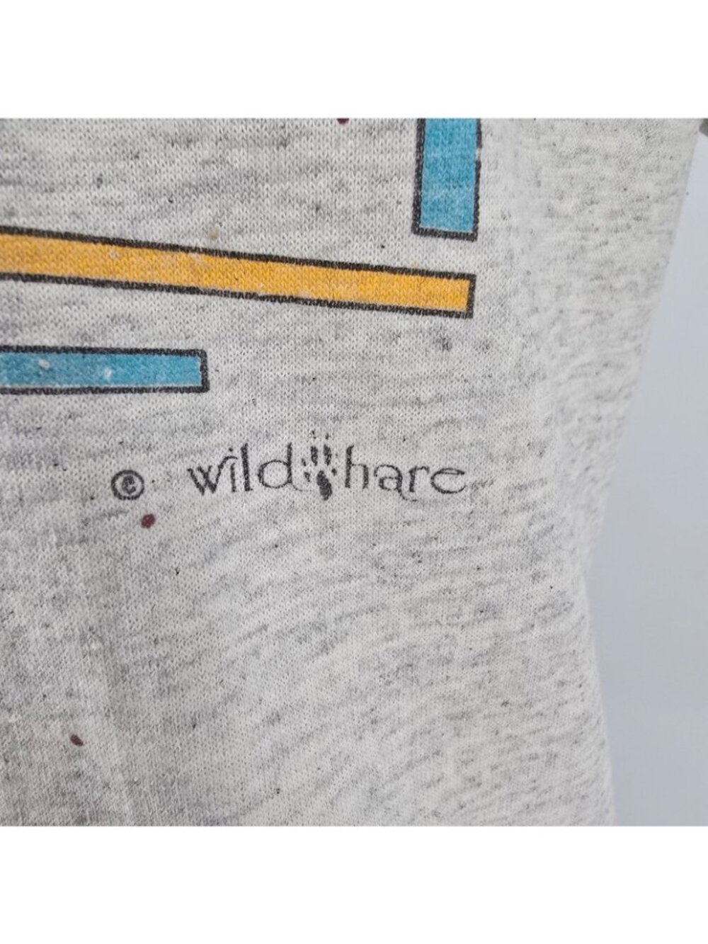 Vintage 1980s Hef-T by Tee Jays Gray Wild Hare Beach Bunnies T-Shirt (L/XL) - Picture 3 of 11